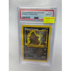 2002 POKEMON NEO DESTINY SHINING TYRANITAR PSA 8