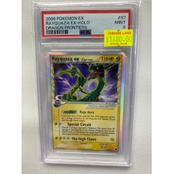2006 POKEMON EX RAYQUAZA EX-HOLO DRAGON FRONTIERS PSA 9